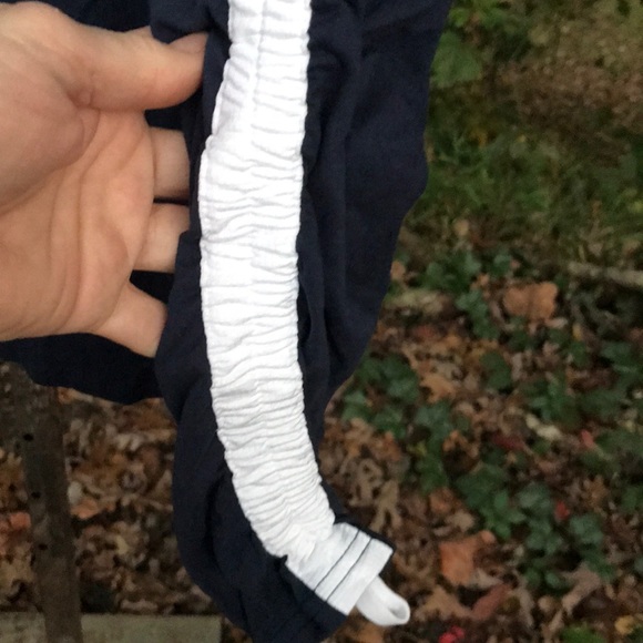 NWT Avia Blue & White Ruched Long Sleeve Tee XS - Picture 6 of 12